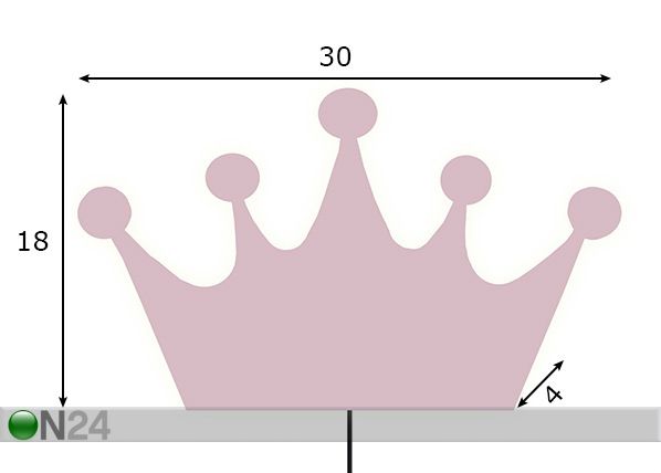 Seinävalaisin CROWN mitat