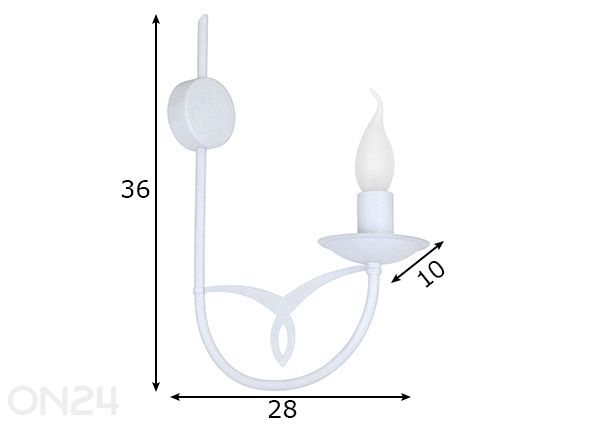 Seinävalaisin Cyfra mitat
