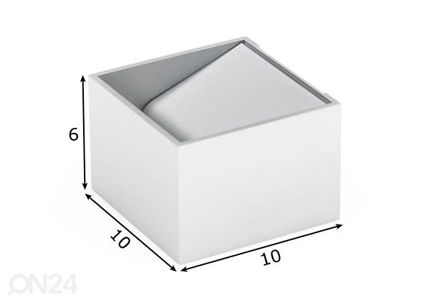 Seinävalaisin DADO LED mitat