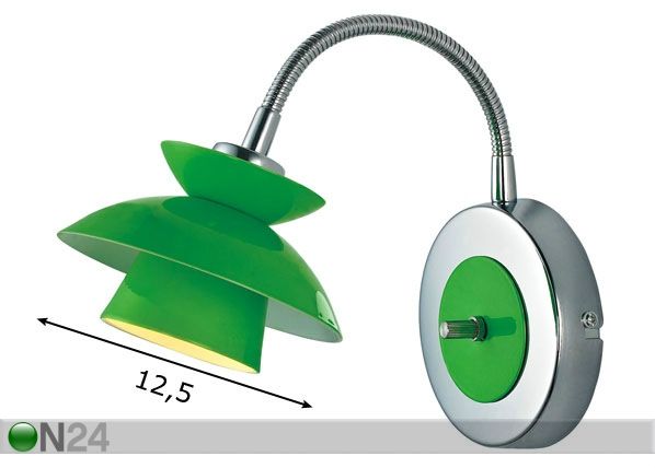 Seinävalaisin DALLAS METAL MINI mitat