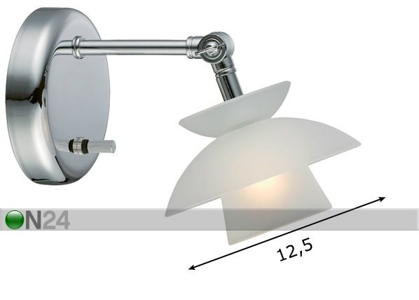 Seinävalaisin DALLAS MINI Ø 12,5 cm mitat