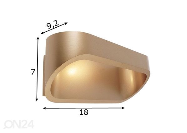 Seinävalaisin ELEVATO LED mitat