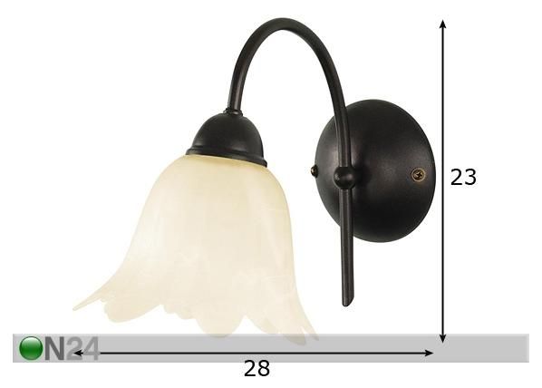 Seinävalaisin FREZJA mitat