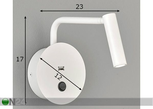 Seinävalaisin Futuristic mitat