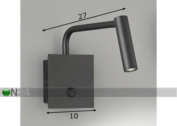 Seinävalaisin Futuristic mitat