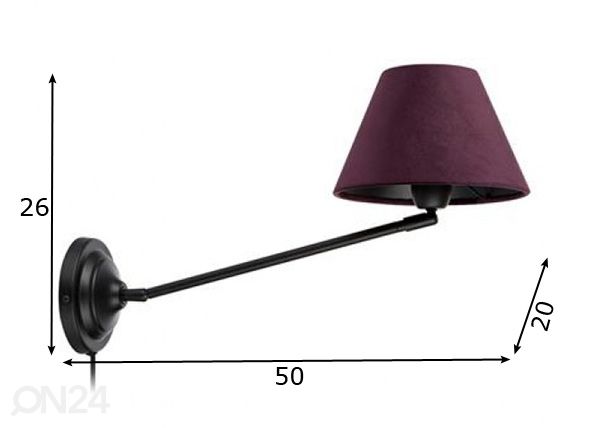 Seinävalaisin Garda mitat