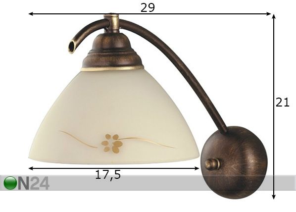 Seinävalaisin Hit mitat