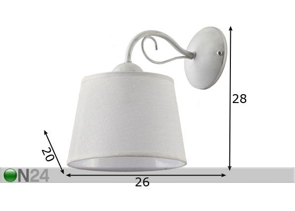 Seinävalaisin Kamelia-3 mitat