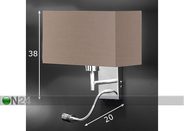 Seinävalaisin Kempten LED mitat