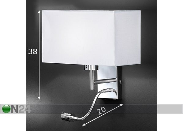 Seinävalaisin Kempten LED mitat