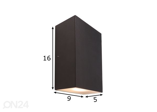 Seinävalaisin Kimbali LED mitat