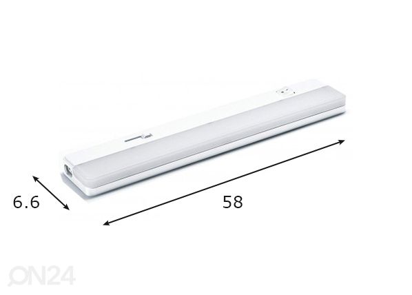 Seinävalaisin Korfu LED 60 mitat