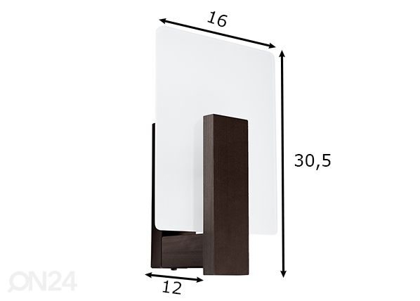 Seinävalaisin Lappo, wenge mitat