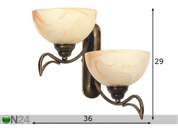 Seinävalaisin LOTUS II mitat
