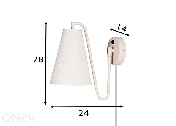 Seinävalaisin Lou mitat