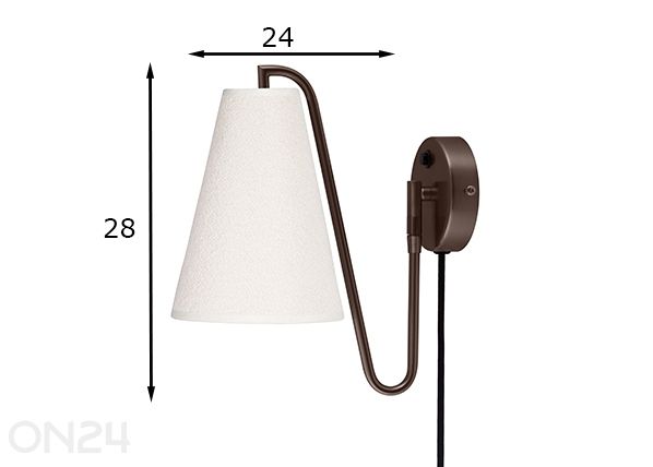 Seinävalaisin Lou mitat
