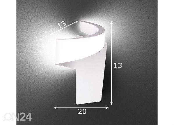 Seinävalaisin Mark LED mitat
