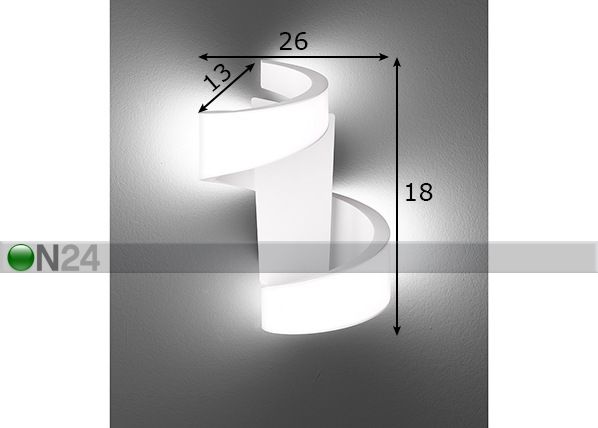 Seinävalaisin Mark LED mitat