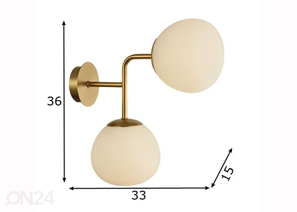 Seinävalaisin Modern Erich mitat