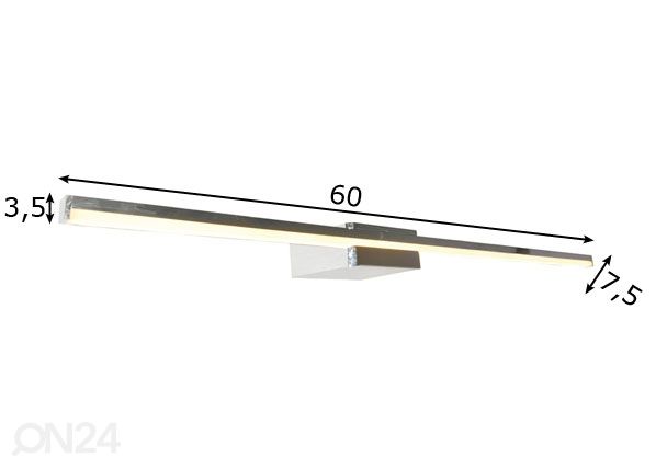 SeinävalaisiN NOBLI 60 cm LED mitat