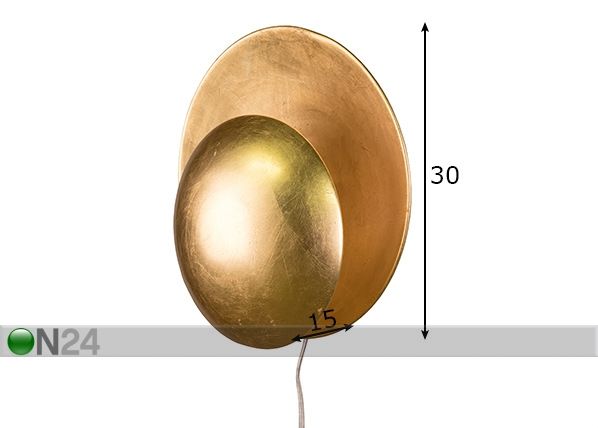Seinävalaisin Orbit mitat