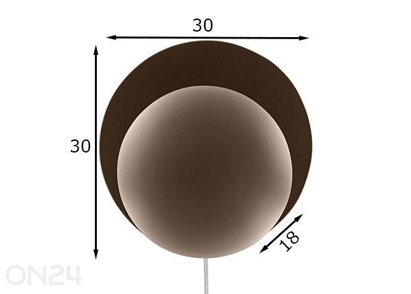 Seinävalaisin Orbit mitat