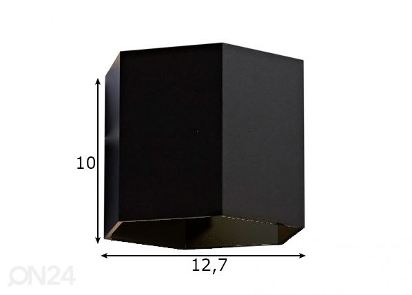 Seinävalaisin Polygon WL mitat