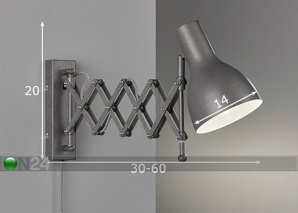 Seinävalaisin Pull mitat