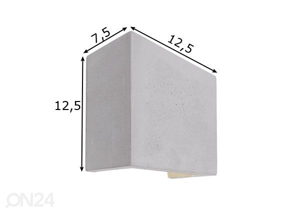 Seinävalaisin Quinta II LED mitat