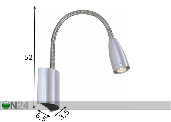 Seinävalaisin Read LED mitat