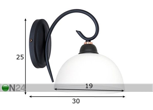 Seinävalaisin REN mitat
