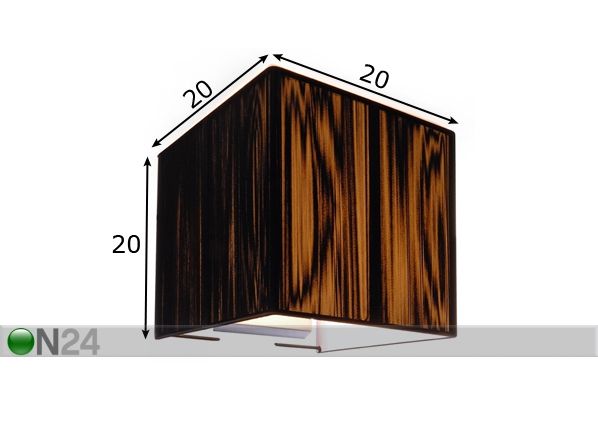 Seinävalaisin RISTRA CUBE II mitat