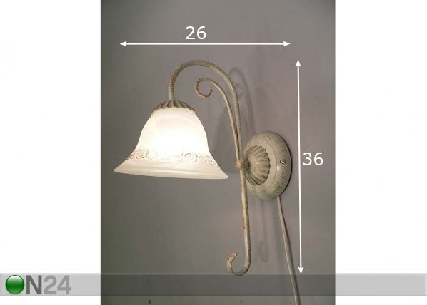 Seinävalaisin ROMANTICA mitat