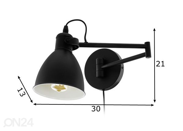 Seinävalaisin San Peri mitat