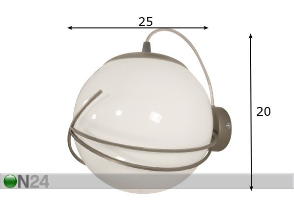 Seinävalaisin SATURN mitat