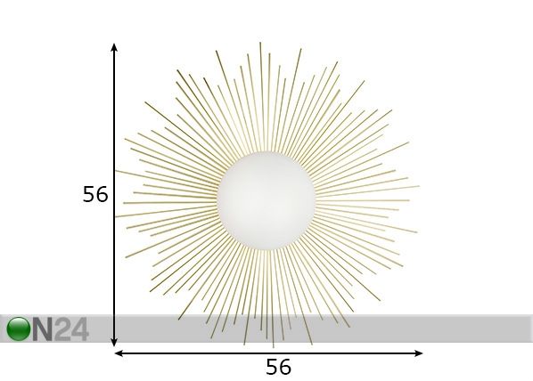 Seinävalaisin Soleil mitat