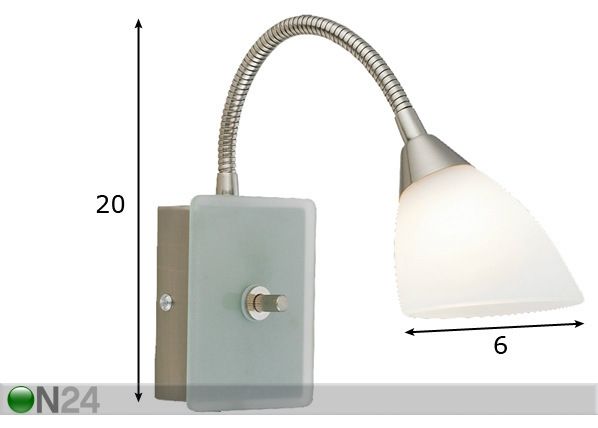 Seinävalaisin SPIKE FLEX mitat