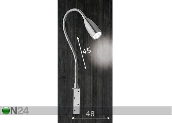 Seinävalaisin Sten LED mitat