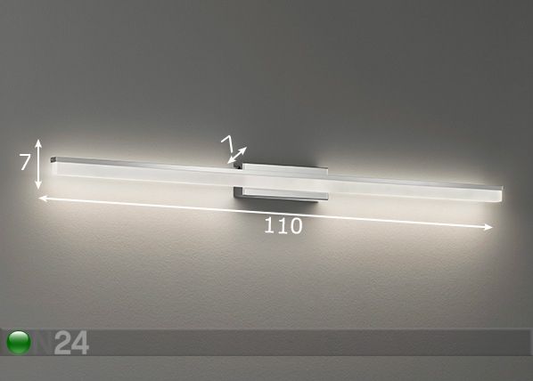 Seinävalaisin Tom LED mitat