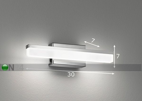 Seinävalaisin Tom LED mitat