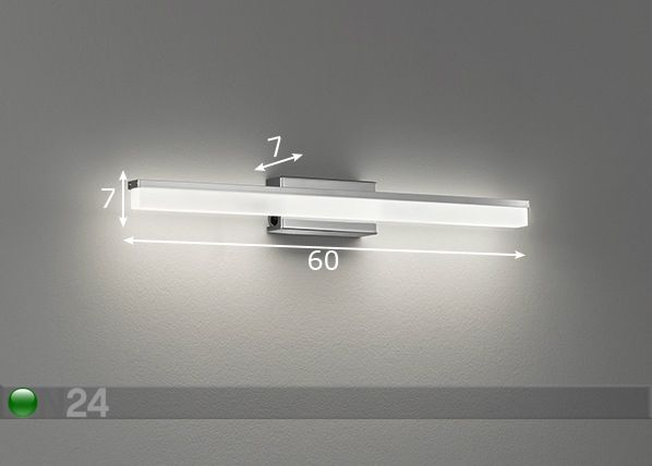 Seinävalaisin Tom LED mitat