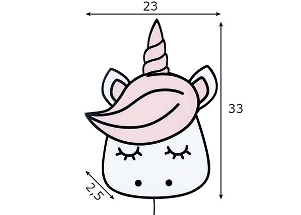 Seinävalaisin Unicorn mitat