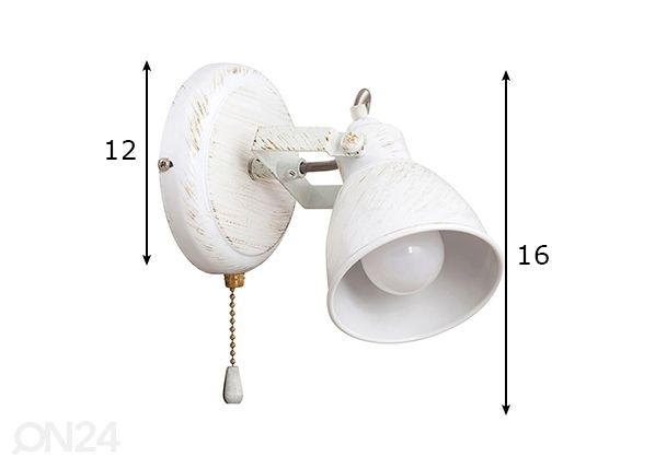 Seinävalaisin Vivienne mitat