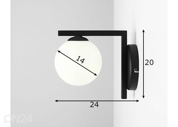 Seinävalaisin Zac mitat