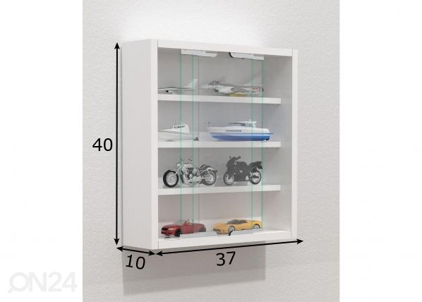 Seinävitriini Agisa S 37xh40 cm mitat