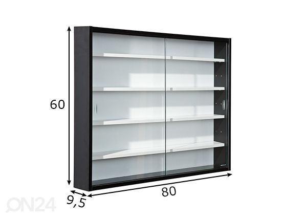Seinävitriini Collecty mitat