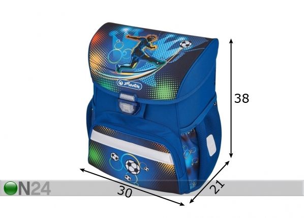 Selkäreppu Herlitz Loop Soccer mitat