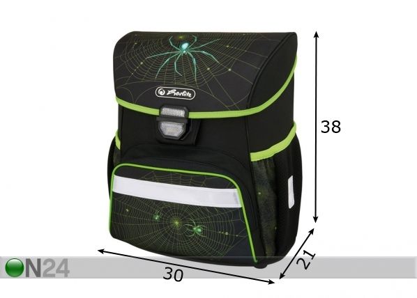 Selkäreppu Herlitz Loop Spider mitat