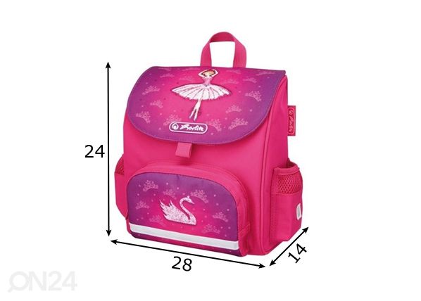 Selkäreppu HERLITZ MINI SOFTBAG BALLERINA mitat