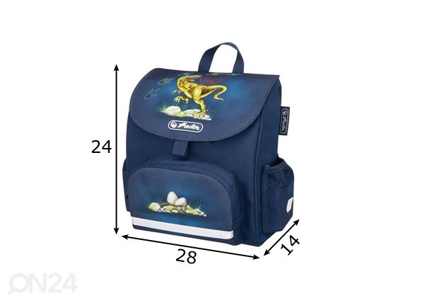 Selkäreppu Herlitz Mini softbag Dino mitat